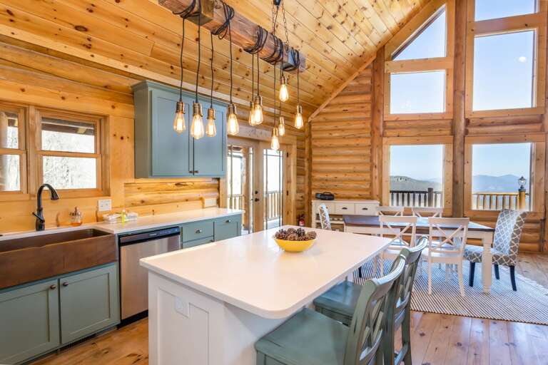 Kitchen and Adjacent Dining Area