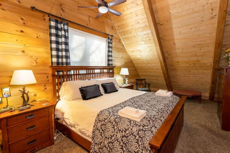 Comfy King Bed in Upstairs Master Suite