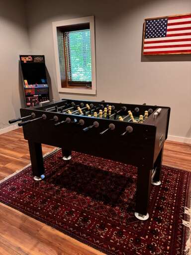 Foosball table on Game Room