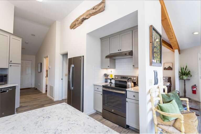 Kitchen with Granite Counters and Stainless Appliances