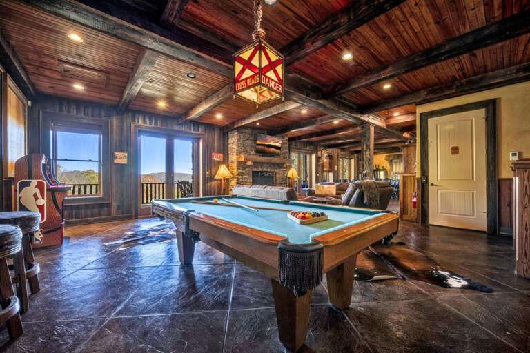 Play a Game of Pool in the Main Level Room