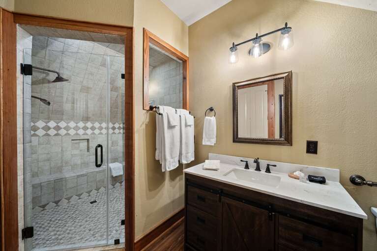 Upstairs Bathroom Accessed From the Bunk Room