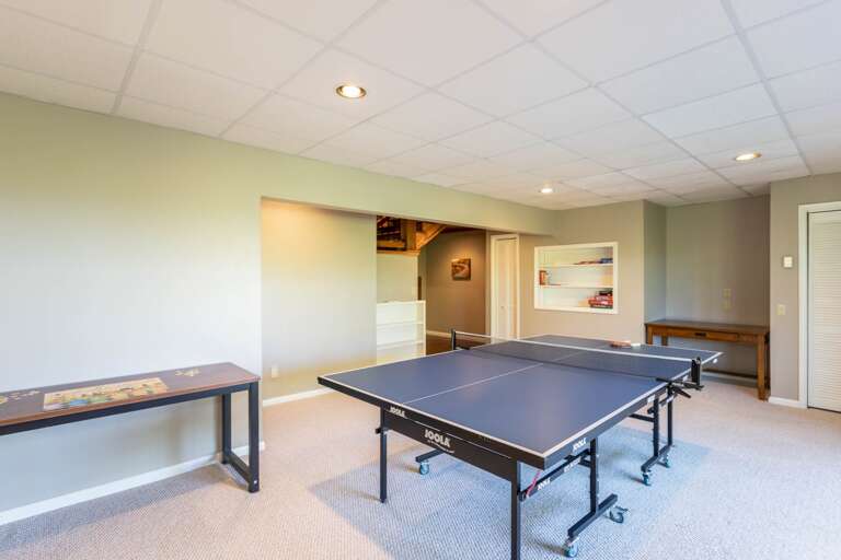 Ping Pong Game Table in the Lower Level Ping Pong Game Table in the Lower Level