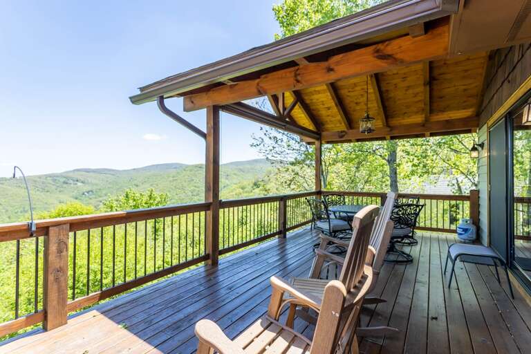 Rocking Chairs on the Top Level Back Deck Rocking Chairs on the Top Level Back Deck