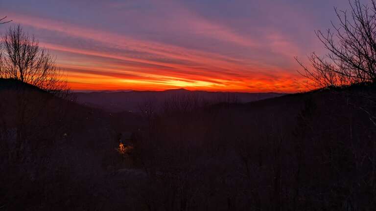 Enjoy the Sun Cresting Over the Blue Ridge Mountains at Sunrise Haven Enjoy the Sun Cresting Over the Blue Ridge Mountains at Sunrise Haven
