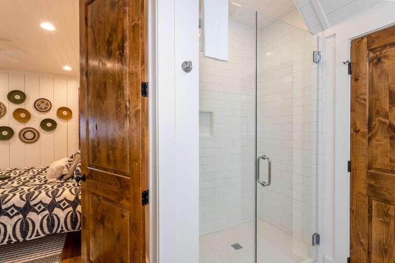 Step in Tiled Shower in Ensuite Bathroom Step in Tiled Shower in Ensuite Bathroom
