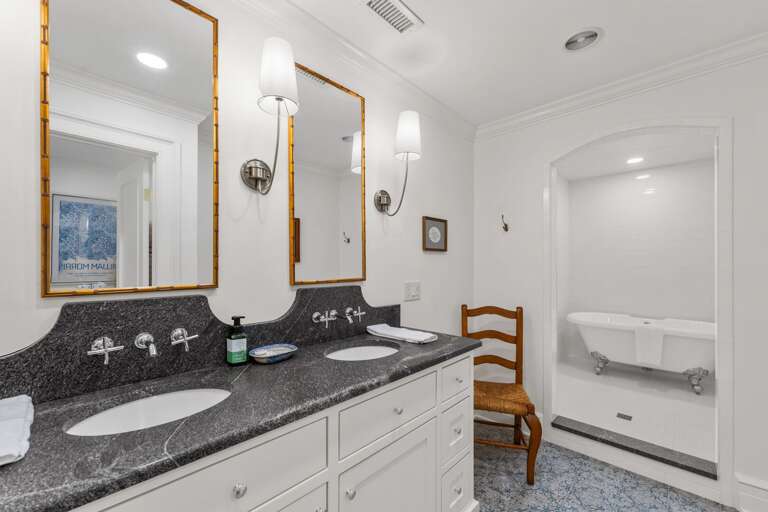 Lower Level Bathroom with Shower and Soaking Tub
