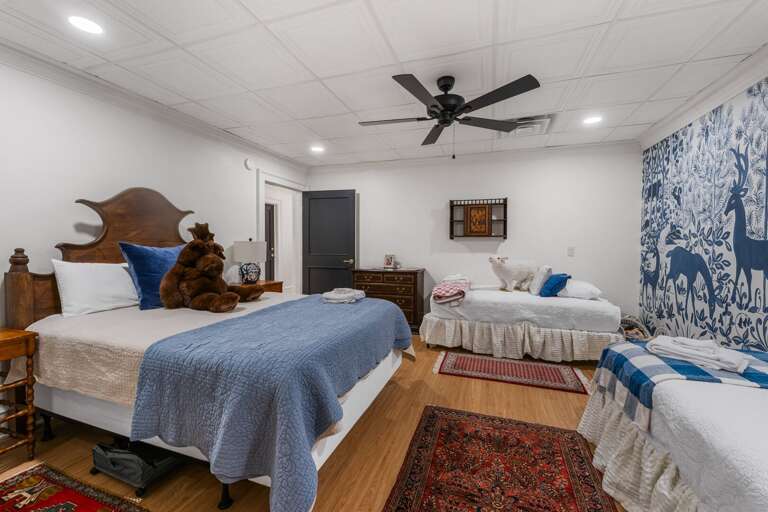 Lower Level Queen Bedroom with Two Twin Beds