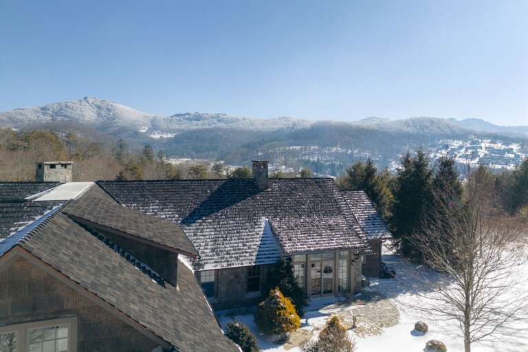 Winter Drone Shot of Eastern View