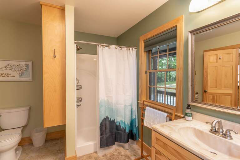 Step in Shower in the Master Bath Step in Shower in the Master Bath