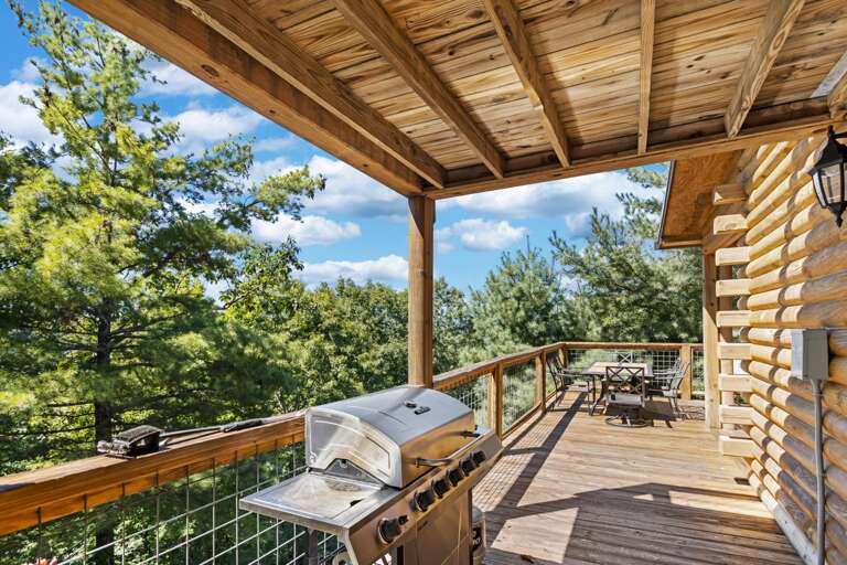 Gas Grill On the Deck