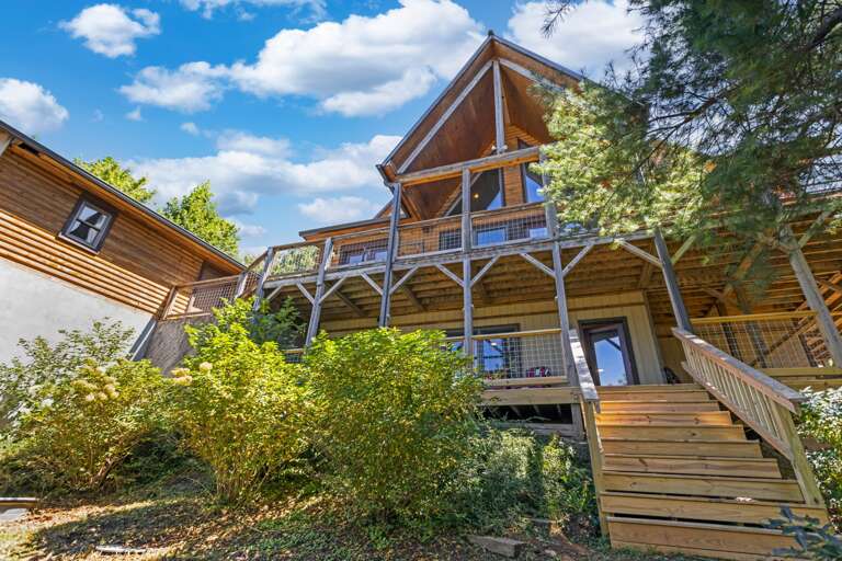 Stairs from the Back leading to the Fire Pit