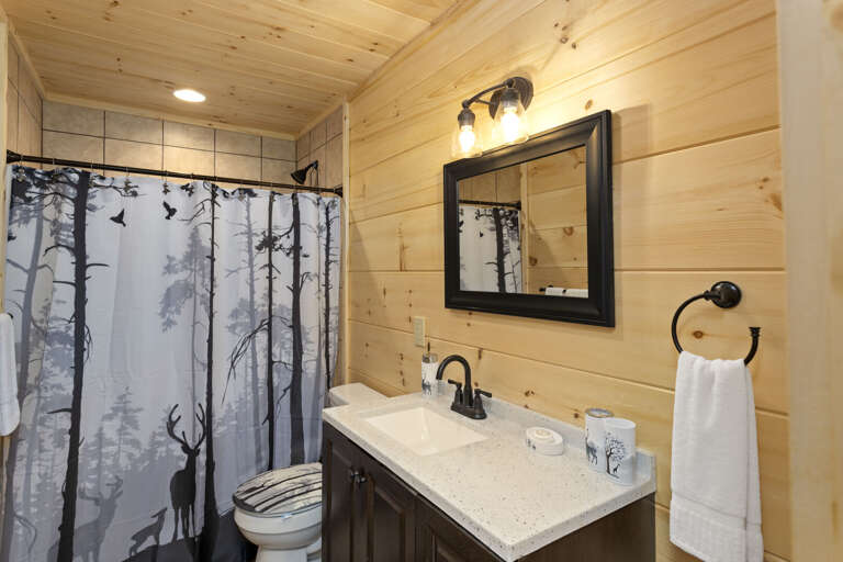 King Suite Private Bathroom with Tiled Shower