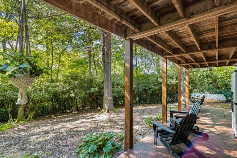 Lower Level Deck and Back Yard