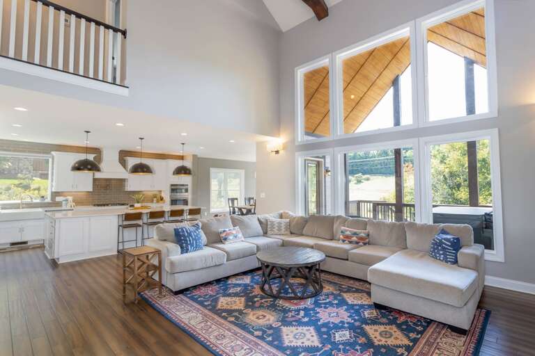 Main Floor Living Room, Kitchen and Dining