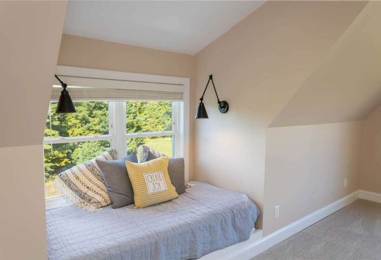 Twin Day Bed Doubles as a Reading Nook