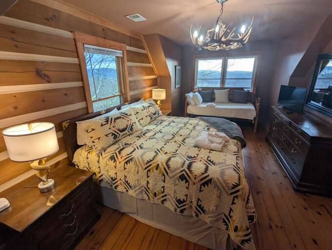 Queen Bed and Twin Daybed in the Loft Sleeping Area