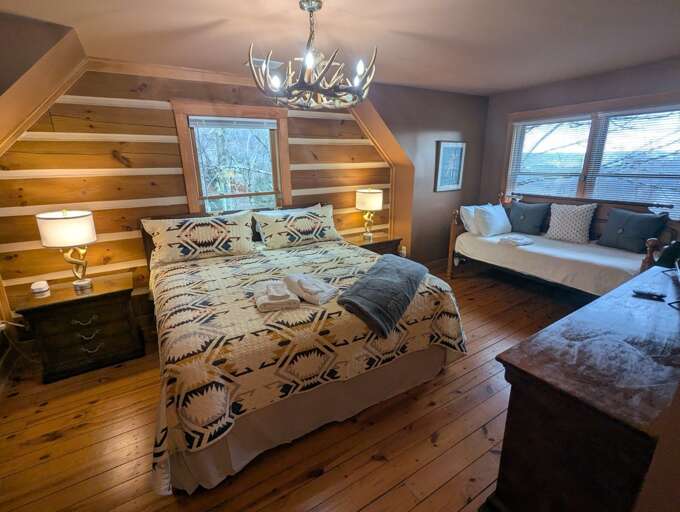 Queen Bed and Twin Daybed in the Loft Sleeping Area