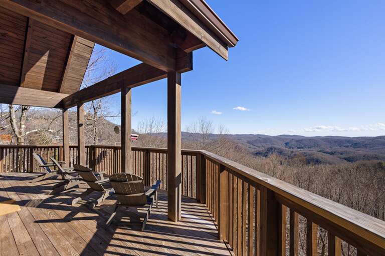 Main Floor Deck with Seating for Taking In the Expansive View