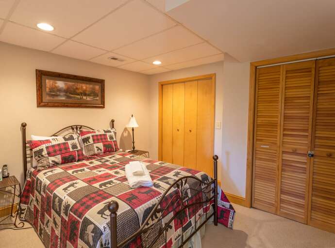 Full Bedroom in the Lower Level