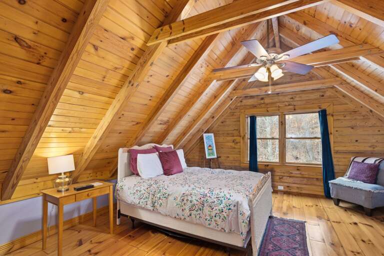 Upstairs Bedroom with a Double Bed