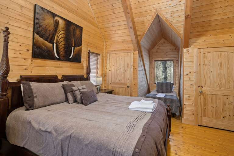 Upper Level King Sleeps Four