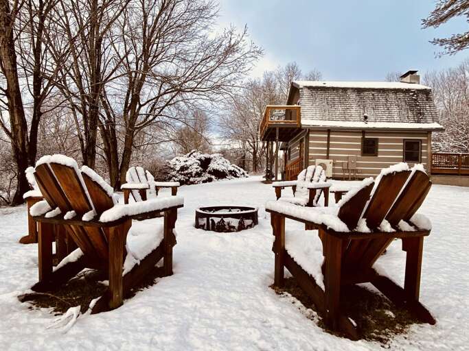 Enjoy a Large Yard and Playing in the Snow