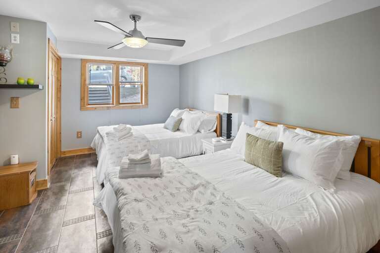 Lower Level Bedroom with Two Full Beds Lower Level Bedroom with Two Full Beds