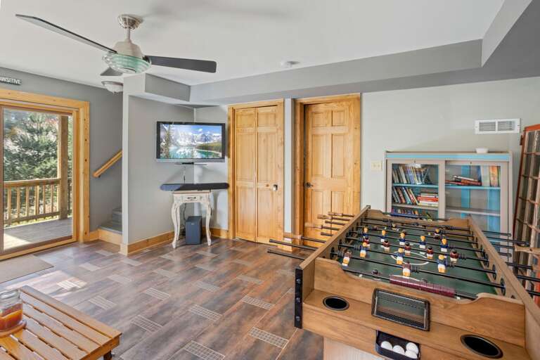 TV and Foosball in the Family Room TV and Foosball in the Family Room