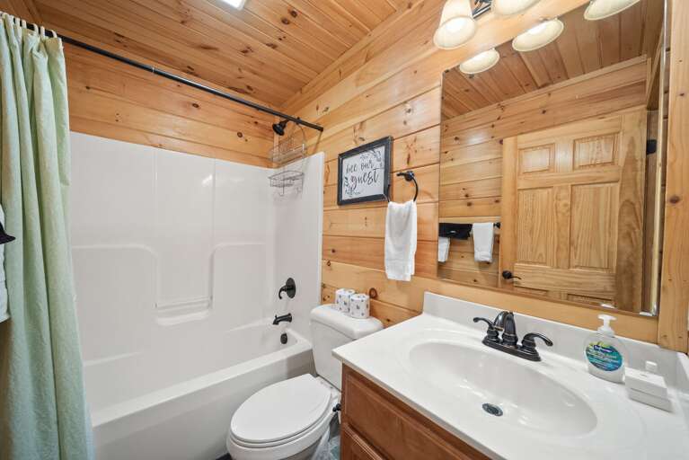 Full Shared Bathroom on the Main Floor