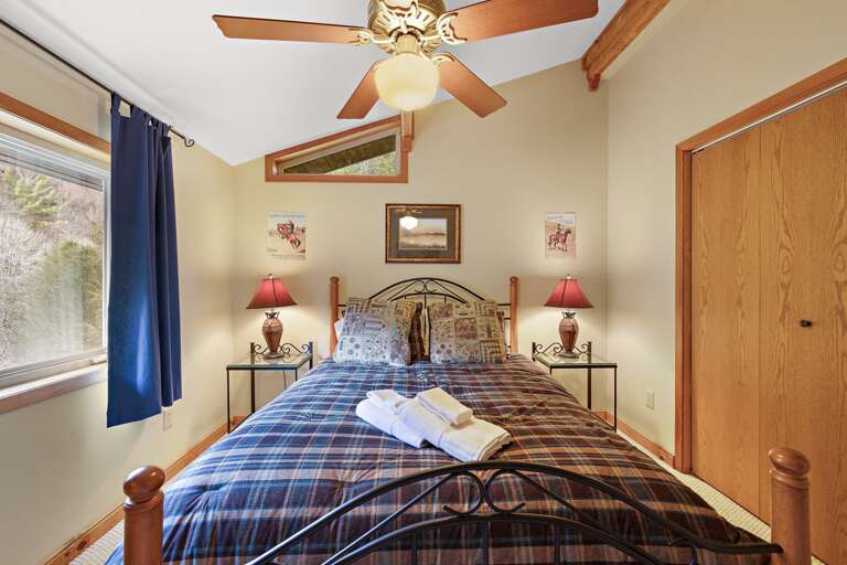 Queen Bed in an Upper Level Bedroom