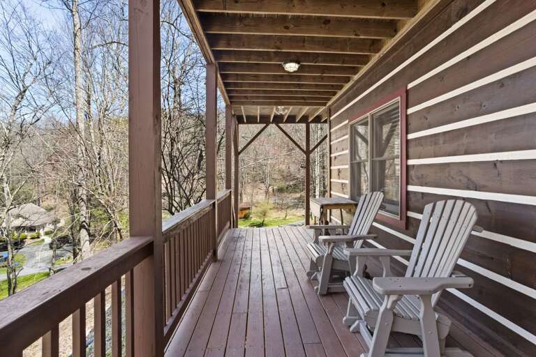 Plenty of Seating on the Decks to take in the Mountains