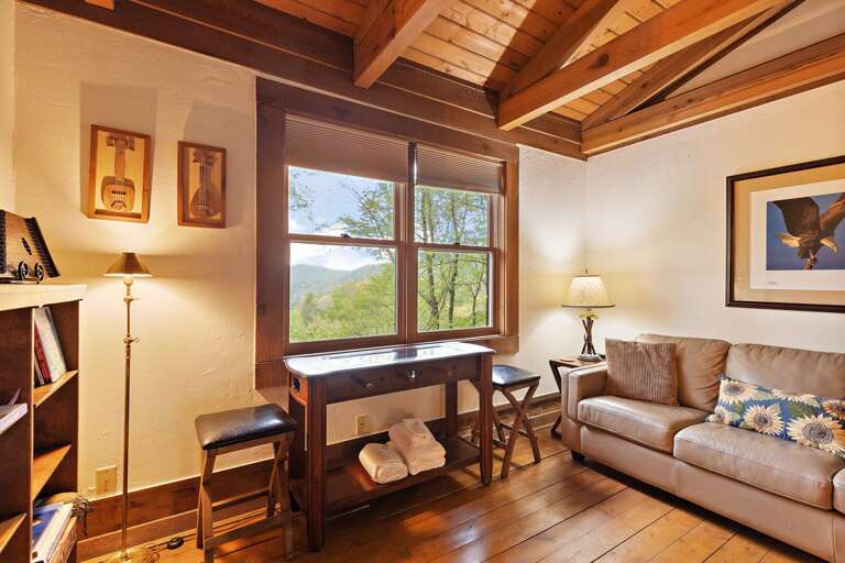 Loft Sofa Converts to a Queen Sleeper for Two Guests