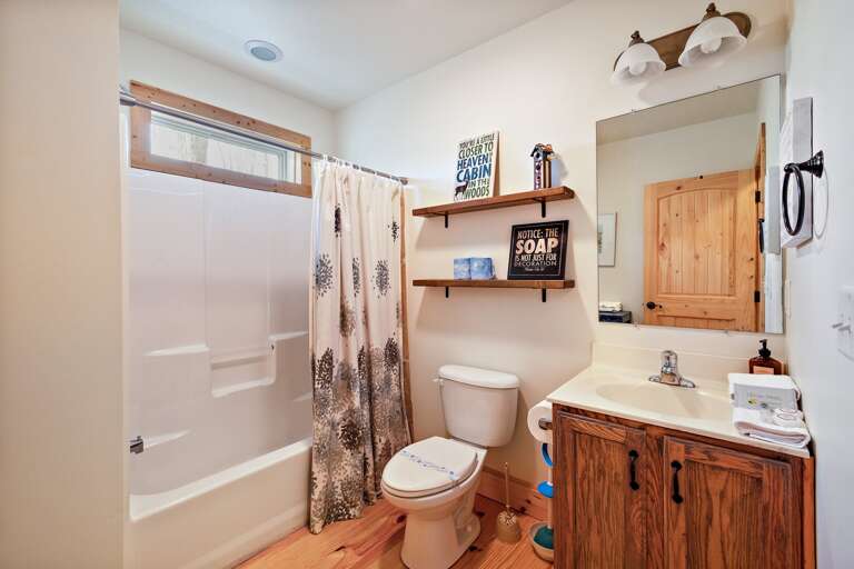 Lower Level Shared Hallway Bathroom