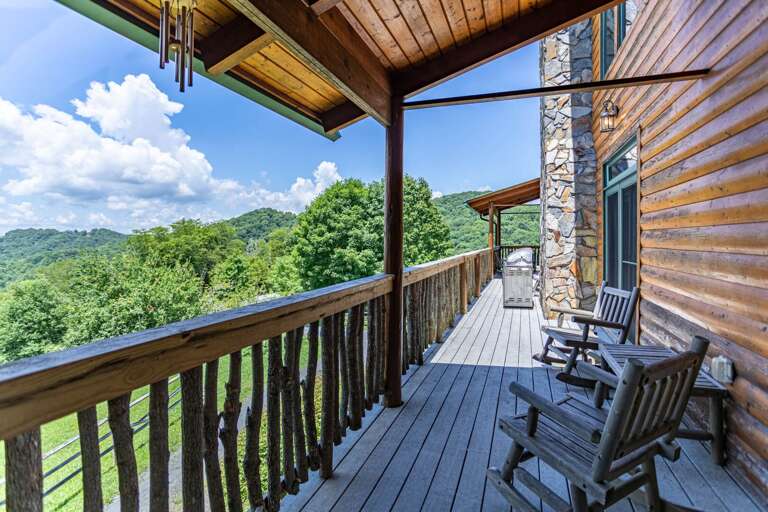 Gas Grill on the Wrap Around Deck with Views