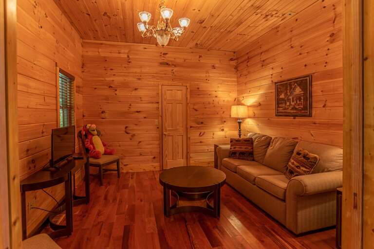 TV Room with Queen Sleeper Sofa