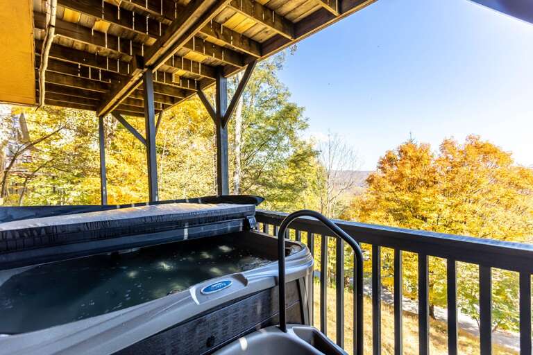 Lower Level Deck with Hot Tub off the Family Room