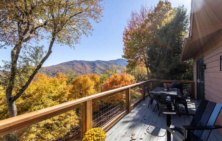 Step Out from the Living Room or Main Level Bedroom to the Deck