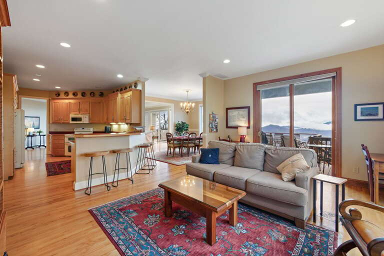 Kitchen, Dining, and Keeping Room with TV on the Main Level