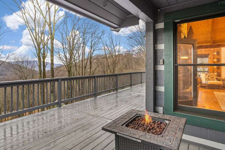 Gas Fire Table on the Main Floor Deck