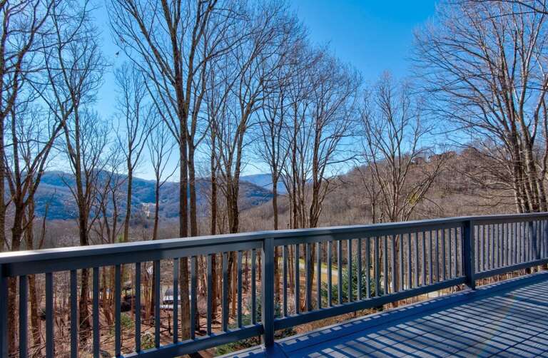 Layered Mountain Views in Winter