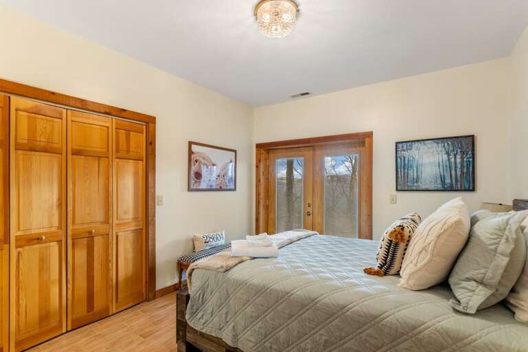 Queen Bedroom with Lower Patio Access