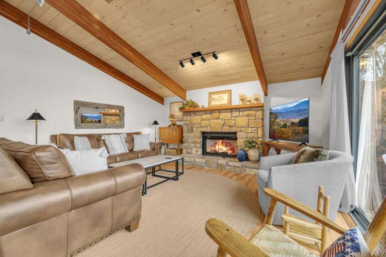 Cozy Living Room with Fireplace