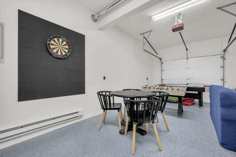 Game Room with Dart, Air Hockey and Foosball