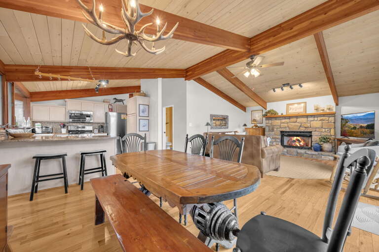 Open Dining Area and Living Room