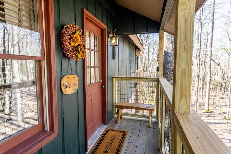 Front Door at Mountain Abbey