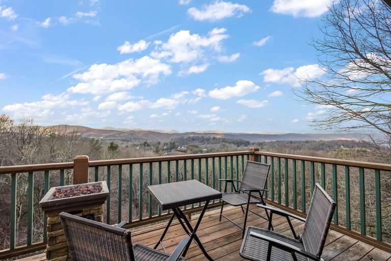 Balcony with Gas Fire Table