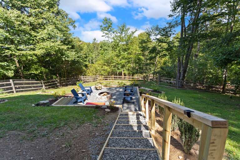 Path to the Fire Pit in the Backyard