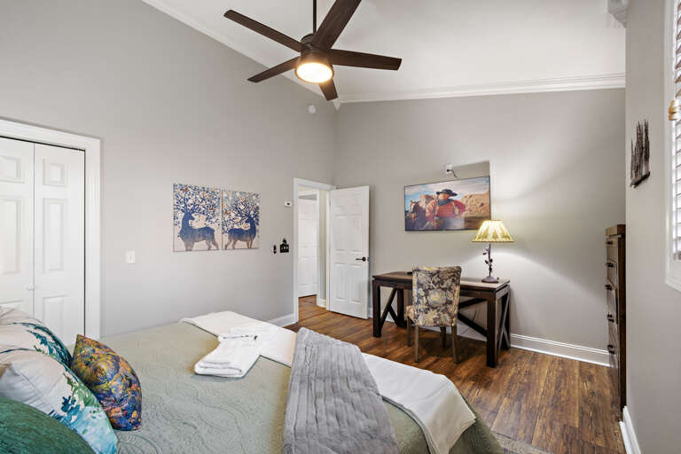 Writing Desk and TV in the Upper Level King Bedroom Writing Desk and TV in the Upper Level King Bedroom