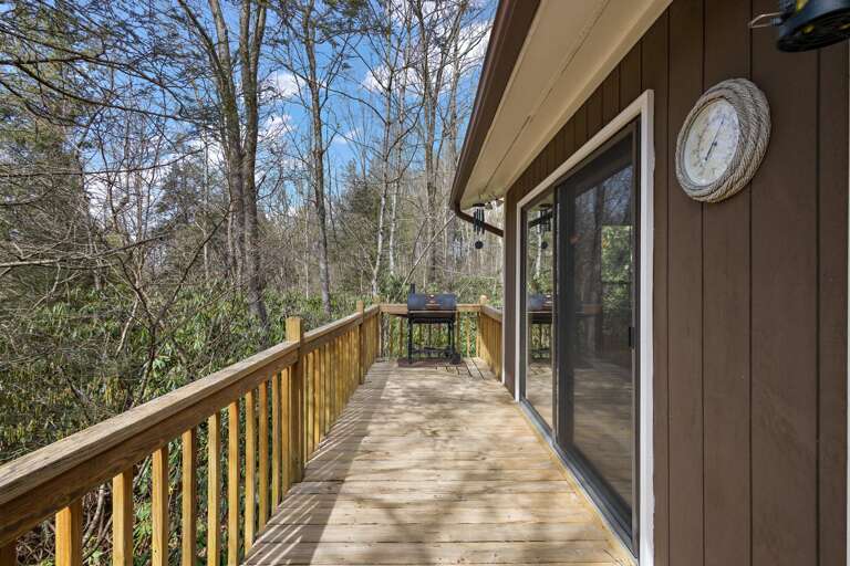 Charcoal Grill off the Dining Room